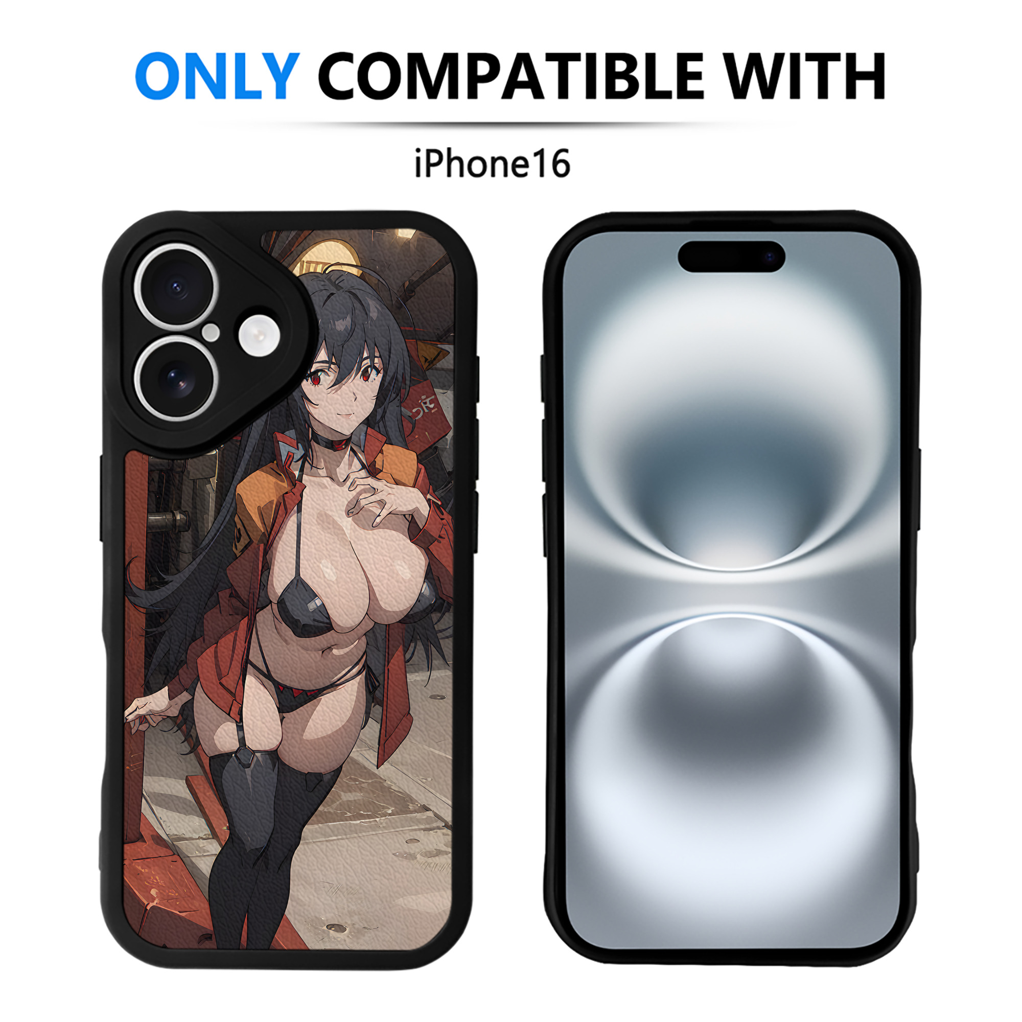 EVA 新世紀エヴァンゲリオン 【iPhone 16シリーズ対応】シリコンスマホケース（レザー調） 材質：シリコン